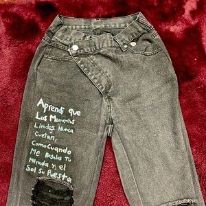 I bought this jeans on SHEIN I fixed them a little